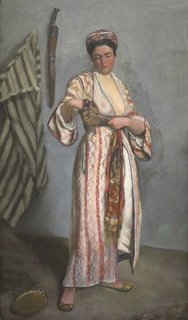 Jean-Frédéric Bazille-7-Donna in costume moresco - Norton Simon Museum, Pasadena